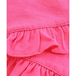 Babyhug Short Sleeves Top Kitty Print - Pink