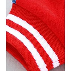Babyhug Full Sleeves Hooded Jacket Game Time - Red