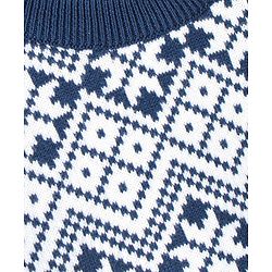 Babyhug Full Sleeves 100% Organic Pullover Sweater - Blue