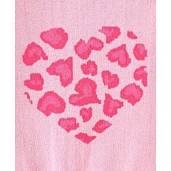 Babyhug Full Sleeves 100% Organic Pullover Sweater Heart Print - Pink