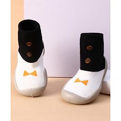 Cute Walk by Babyhug Sock Shoes  - Yellow Black