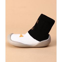 Cute Walk by Babyhug Sock Shoes  - Yellow Black