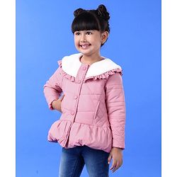Babyhug Full Sleeves Padded Jacket - Pink