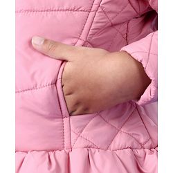 Babyhug Full Sleeves Padded Jacket - Pink