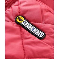 Babyhug Full Sleeves Reversible Jacket With Hood - Red