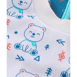 Babyhug Cotton Pullover Bibs Multi Print Set of 2 - Blue White