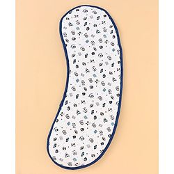Babyhug Cotton Burp Cloths Multiprint Set of 2 - White