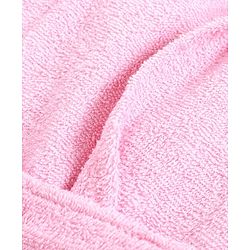 Babyhug Full Sleeves Crown Bathrobe - Pink
