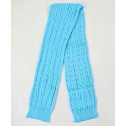 Babyhug Woollen Cap with Muffler & Mittens Blue - Diameter 9 cm
