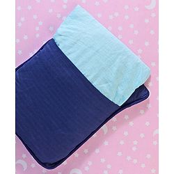 Babyhug Cotton Head Shaping 1 Kg Mustard Seeds/Rai Pillow Car Print - Navy Blue
