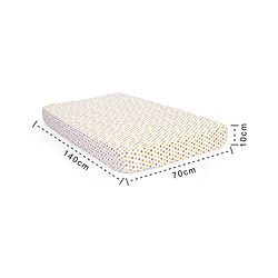 Babyhug Premium 100% Cotton Fitted Crib Sheet Polka Dots Large - Multicolor| Gentle on Babies Skin| Cozy Sleeping Environment| Versatile Use| 100% Cotton| Elastic Borders| Machine Washable