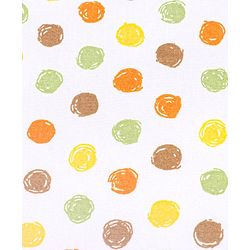 Babyhug Premium 100% Cotton Fitted Crib Sheet Polka Dots Large - Multicolor| Gentle on Babies Skin| Cozy Sleeping Environment| Versatile Use| 100% Cotton| Elastic Borders| Machine Washable