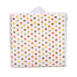 Babyhug Premium 100% Cotton Fitted Crib Sheet Polka Dots Large - Multicolor| Gentle on Babies Skin| Cozy Sleeping Environment| Versatile Use| 100% Cotton| Elastic Borders| Machine Washable