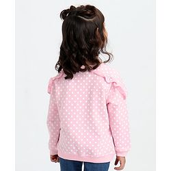 Babyhug Full Sleeves Sweatshirt With Elephant Graphics - Pink