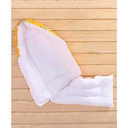 Babyhug 100% Cotton Sleeping Bag cum Carry Nest Zebra Print - Orange