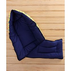 Babyhug 100% Cotton Sleeping Bag cum Carry Nest Space Print - Yellow