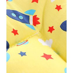 Babyhug 100% Cotton Sleeping Bag cum Carry Nest Space Print - Yellow
