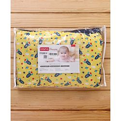 Babyhug 100% Cotton Sleeping Bag cum Carry Nest Space Print - Yellow