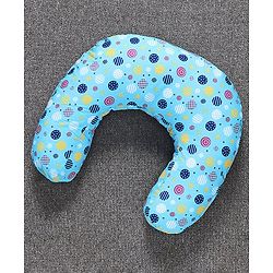 Babyhug 100% Cotton Feeding Pillow Circle Print - Blue | Fits upto waist size 44 inches