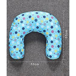 Babyhug 100% Cotton Feeding Pillow Circle Print - Blue | Fits upto waist size 44 inches
