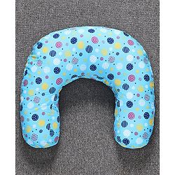 Babyhug 100% Cotton Feeding Pillow Circle Print - Blue | Fits upto waist size 44 inches