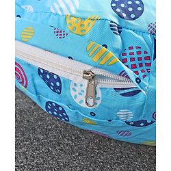 Babyhug 100% Cotton Feeding Pillow Circle Print - Blue | Fits upto waist size 44 inches