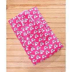Babyhug 100% Cotton Bedding Set - Pink