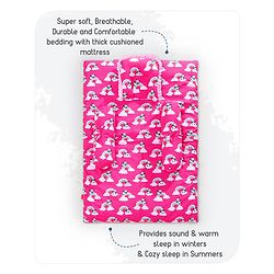 Babyhug 100% Cotton Bedding Set - Pink
