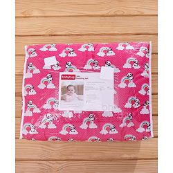 Babyhug 100% Cotton Bedding Set - Pink