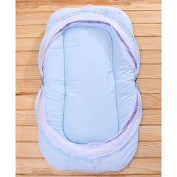 Babyhug Mosquito Mattress Set - Sky Blue