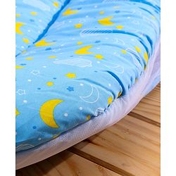 Babyhug Mosquito Mattress Set - Sky Blue