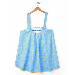 Babyhug 100% Cotton Feeding Pillow with Nursing Cape Moon Print - Blue