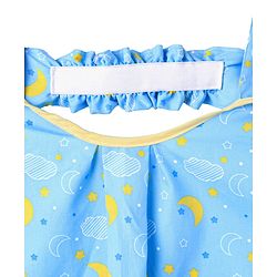 Babyhug 100% Cotton Feeding Pillow with Nursing Cape Moon Print - Blue