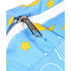 Babyhug 100% Cotton Feeding Pillow with Nursing Cape Moon Print - Blue