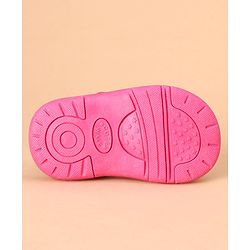 Cute Walk by Babyhug Sandals Bow Applique - Dark Pink