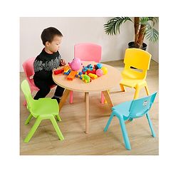 Babyhug Kids Plastic School Study Chair - Yellow