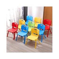 Babyhug Kids Plastic School Study Chair - Yellow