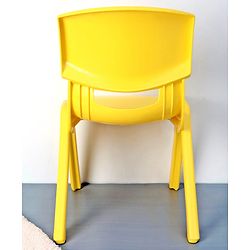 Babyhug Kids Plastic School Study Chair - Yellow