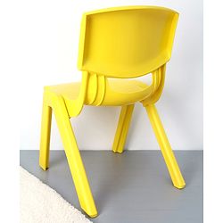 Babyhug Kids Plastic School Study Chair - Yellow