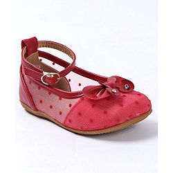 Cute Walk by Babyhug Embellished Bellies - Red