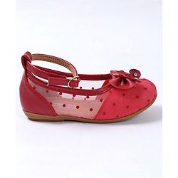 Cute Walk by Babyhug Embellished Bellies - Red