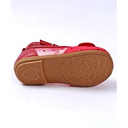 Cute Walk by Babyhug Embellished Bellies - Red