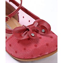 Cute Walk by Babyhug Embellished Bellies - Red