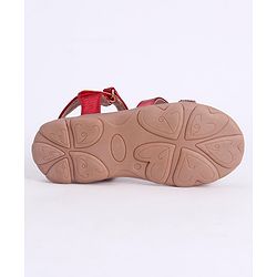 Cute Walk by Babyhug Sandals With Studded Band - Red