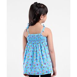 Babyhug Singlet Sleeveless Printed Top - Blue