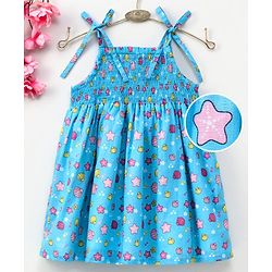 Babyhug Singlet Sleeveless Printed Top - Blue