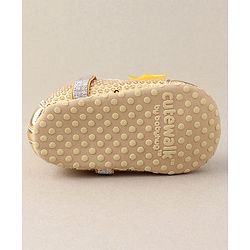 Cute Walk by Babyhug Embellished Booties - Golden