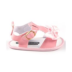 Cute Walk by Babyhug Booties Bow Applique - Pink