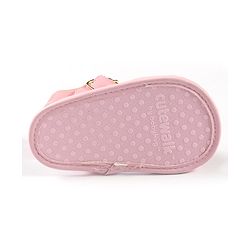 Cute Walk by Babyhug Booties Bow Applique - Pink