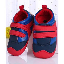 Cute Walk by Babyhug Shoes Style Booties - Red Blue